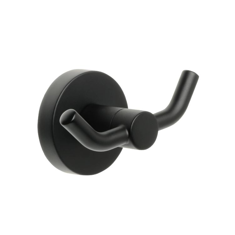 FX-86005A Крючок двойной черный Fixsen "COMFORT BLACK"