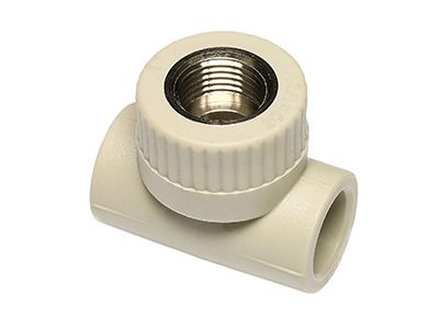 Тройник ПП (Ekoplastik) 20х1/2Вх20 серый