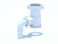 (M-110) Отвод АНИ для стиральной машины 1 1/2"*1 1/2"