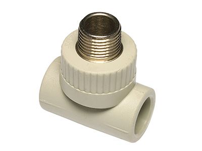 Тройник ПП (Ekoplastik) 20х1/2Нх20 серый