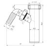 (M-140) Отвод АНИ для стиральной машины 1 1/2"*40