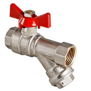 Кран шаровый с фильтром ValTec Ду15Б (VT 293) 