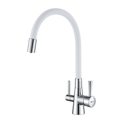 LM3075C-White Смеситель LEMARK для кухни COMFORT под фильтр, белый