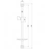 LM8069C Стойка душевая LEMARK с мыльницей, хром