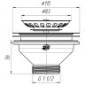 (M-250) Выпуск АНИ 3 1/2" с нержавеющей сеткой