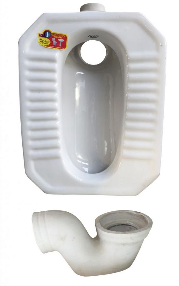 Унитаз напольный - Чаша ГЕНУЯ керамическая, горизонтальный выпуск ...