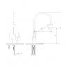 LM3071C-Gray Смеситель LEMARK для кухни с подключением к фильтру с питьевой водой COMFORT, хром / серый