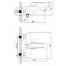 LM4502C Смеситель LEMARK для ванны с коротким изливом "UNIT", хром.