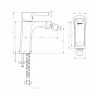LM7208BL Смеситель LEMARK для биде "URSUS", черный