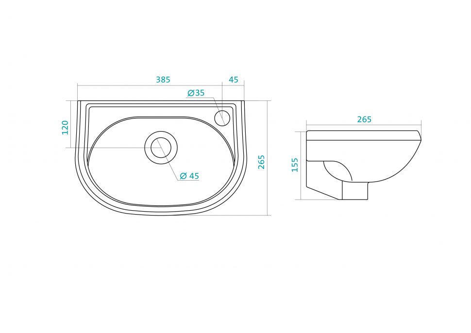Установка раковины сантек к стене - фото