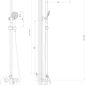 VST3300-1  Душевая система со смесителем "VODA HILL" VST3300-1