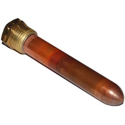 Стакан медный толстый 1/2" (погружная гильза)