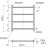 Полотенцесушитель электрический "Электра" 500х600 П4 "ТЕРА" белый