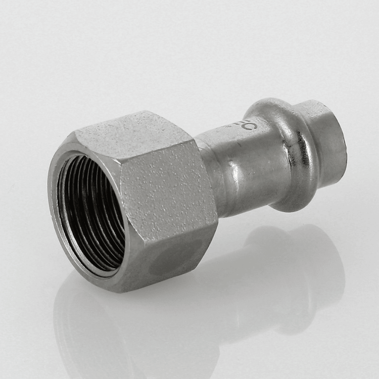 Соединитель из нержавеющей стали с внутренней резьбой 22х1/2" ValTec