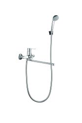 Смеситель VODA   для ванны, "Divay",длинный излив, хром