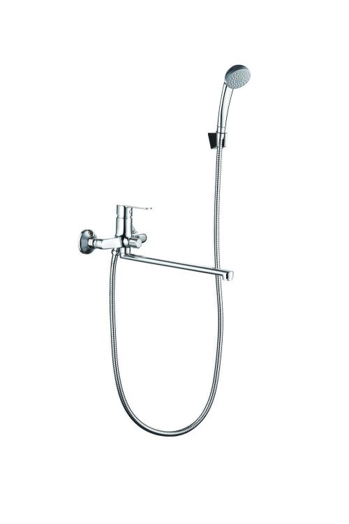 Смеситель VODA   для ванны, "Divay",длинный излив, хром