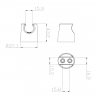 LM8077C	 Комплект для биде, хром, блистер