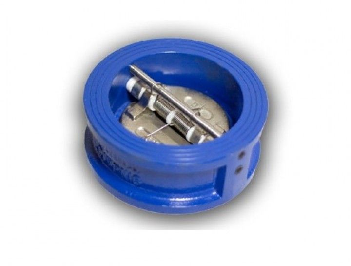 Клапан обратный межфланцевый двухдисковый Ду50