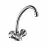 DR50028R Смеситель DECOROOM двуручный для кухни с поворотный изливом , хром
