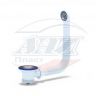 N-120S Гибкий перелив АНИ для мойки 1 1/2" с круглым вертикальным корпусом