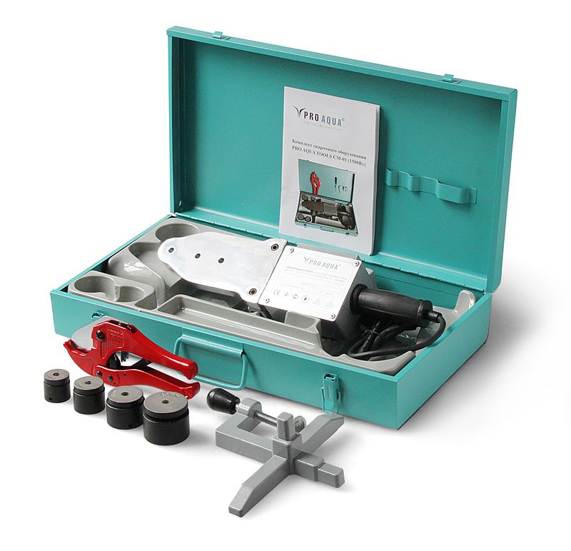 Сварочный аппарат для полипропилена с насадками 20-40 Pro Aqua (1,5кВт)