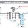 Угольник пресс ValTec d16х1/2Н (VTm 253)