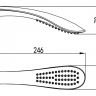 LM8006C Лейка душевая LEMARK  1-функциональная, хром