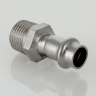 Соединитель нержавеющая  сталь с нар.р. 22х1/2" ValTec