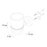 FX-85006 Подстаканник одинарный хром Fixsen "COMFORT CHROME"