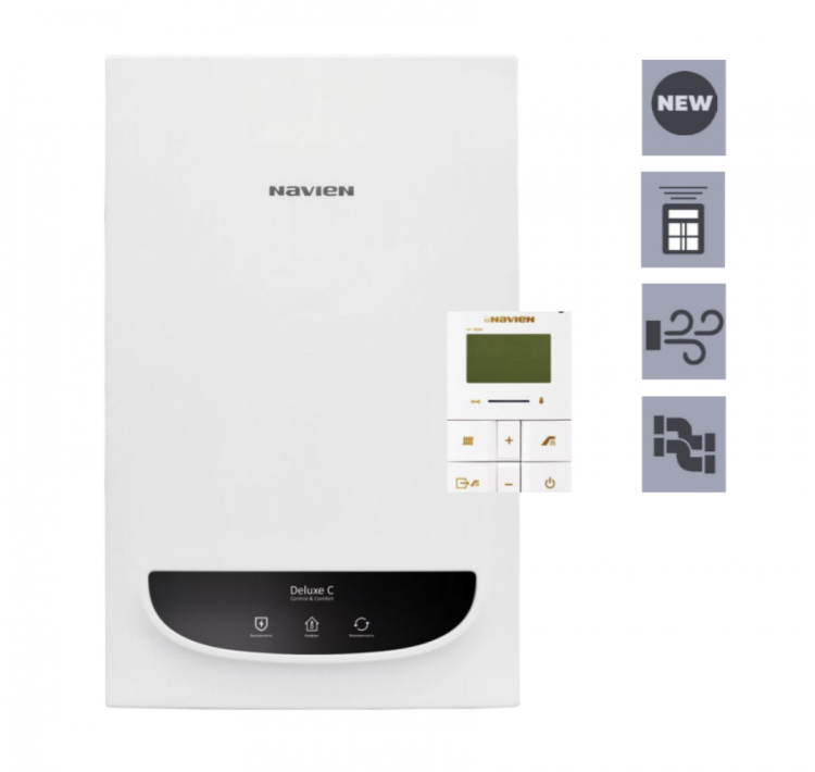 Котел NAVIEN Deluxe C - 16k White турбо