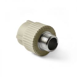 Муфта PPR d32х1H серая ProAquа