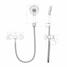 LM3803C Смеситель для душа "MINIMA", хром