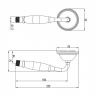 LM8007G Лейка душевая LEMARK, 1-функциональная "Brava", золото