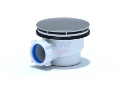 (E-320C) Сифон АНИ для душевого поддона 1 1/2"*90, h 65 хром