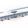 TLQ 1185M Трап пластиковый линейный сухой 850х62, диаметр выпуска 40 мм, решетка нержавеющая сталь, матовая