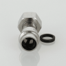 Соединитель из нержавеющей стали с накидной гайкой 22х1/2" ValTec