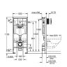 Монтажная система для унитаза GROHE с кнопкой овал белая (38722001)