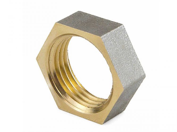 Контргайка никелированная Frap Ду20