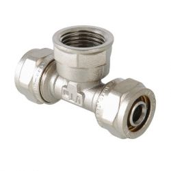 Тройник цанговый ValTec 16х1/2Вх16 (VTm 332)