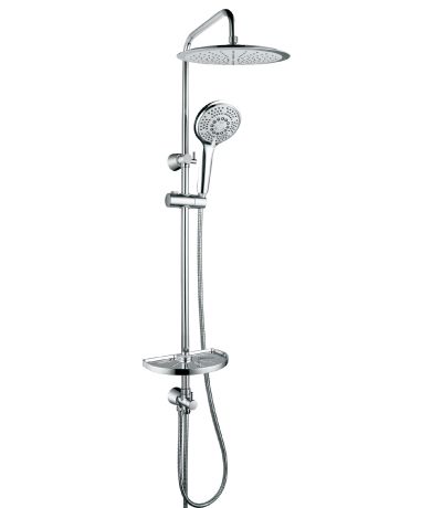 LM8802C Душевой гарнитур LEMARK без смесителя, тропический дождь, хром