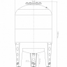 Бак расширительный ДЖИЛЕКС для отопления 200л. КРАСНЫЙ (прис.1")