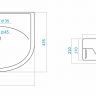 Умывальник Цезарь 60*43 с отверстием для смесителя и переливом (Сантек)