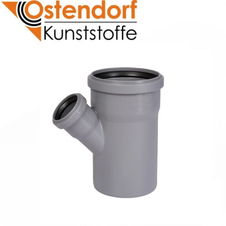 Тройник канализационный Ostendorf Ду110х75х45°