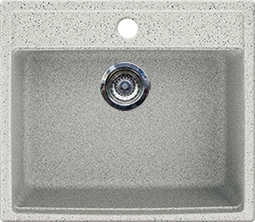Gran-Stone мойка GS-06 односекционная (серый 310) 570х510