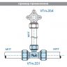 Тройник цанговый ValTec 16х16х16 (VTm 331)