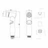 LM8088C Комплект для биде, хром, блистер