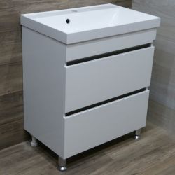 Тумба Крит 80-2 напольная, Белый 