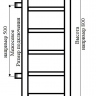 Полотенцесушитель водяной Маргроид Вид 6 В800*Ш500*1" боковое подключение (нержавеющая сталь)