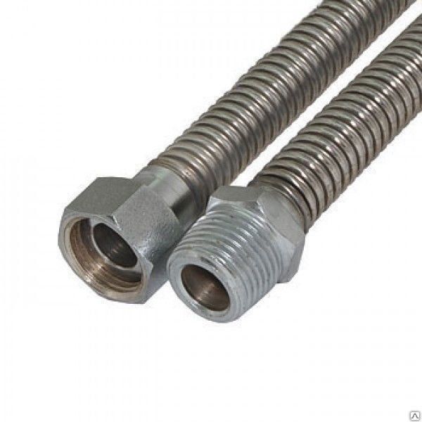Сильфонная подводка для газа 1,5м 1/2" г/ш