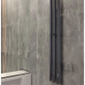 Полотенцесушитель  электрический Inaro P120*6*12 с таймером, профильный (чёрный матовый)